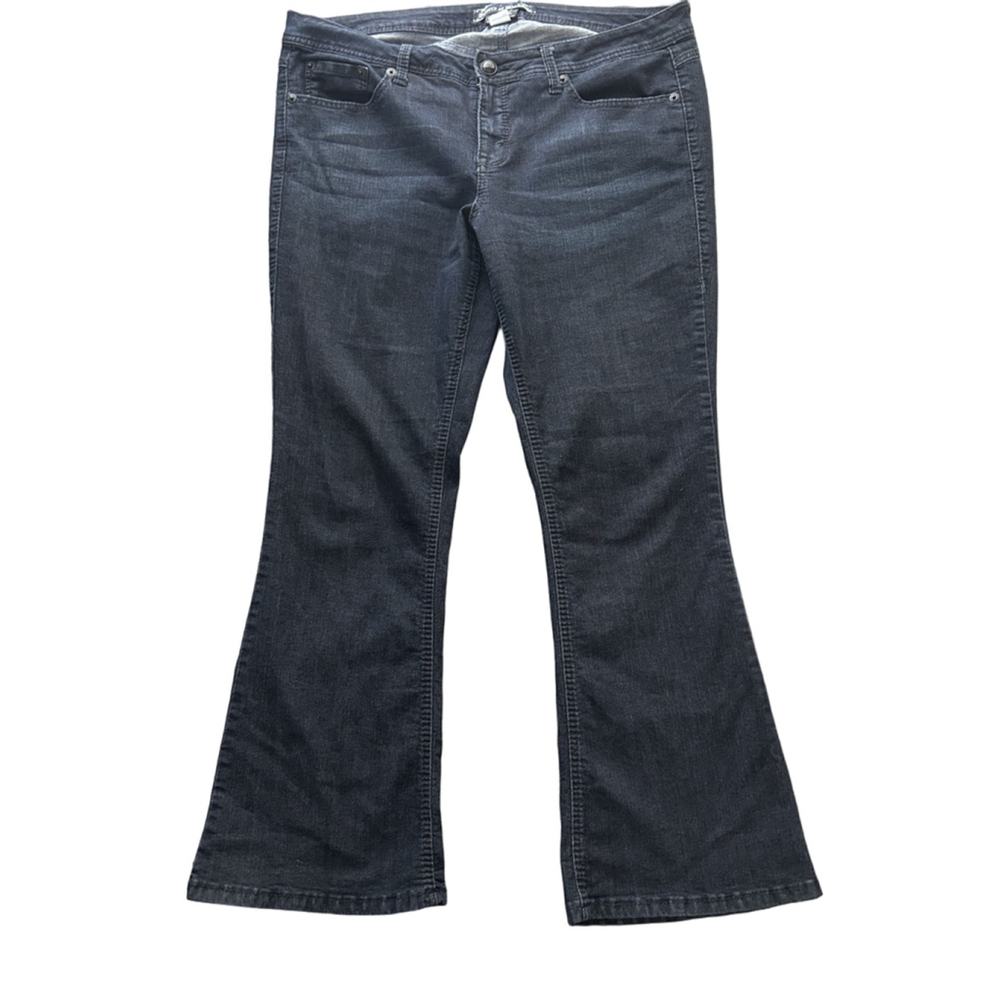 Source of Wisdom Dark Wash Bootcut Jeans Women’s Size 18 Stretch